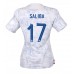 Cheap France William Saliba #17 Away Football Shirt Women World Cup 2022 Short Sleeve